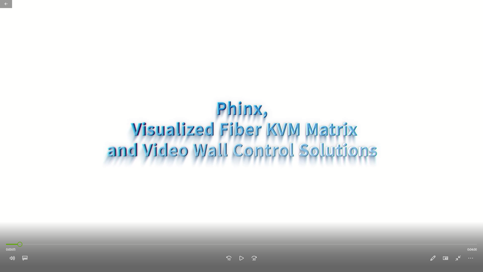 Vídeo de demostración sobre la matriz KVM de fibra Phinx